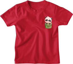  Vízfestmény Zsebminta Panda - Gyerek Póló (534656)