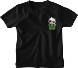  Vízfestmény Zsebminta Panda - Gyerek Póló (123819)