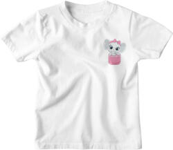  Zsebminta Baby Lány Elefánt - Gyerek Póló (481728)