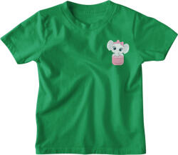  Zsebminta Baby Lány Elefánt - Gyerek Póló (gyepolo372)