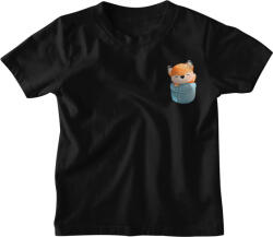  Vízfestmény Zsebminta Róka - Gyerek Póló (630559)