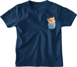  Vízfestmény Zsebminta Róka - Gyerek Póló (gyepolo335)