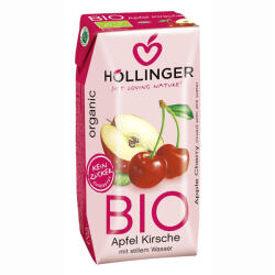 Höllinger bio alma-cseresznyelé 200 ml - delfinbuvar