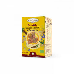 Shoti Maa bio sanctify gyömbér, édeskömény és fahéj tea 16x2g 32 g - delfinbuvar