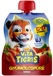 Sió Vitatigris Eper püré 100% 90g