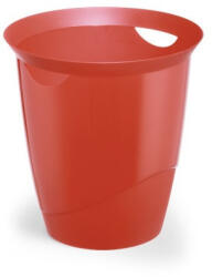 Durable Papírkosár 16l, Durable Trend, áttetsző piros - delfinbuvar