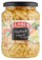 GLOBUS KONZERV Vágott vajbab 720ml üveg - delfinbuvar