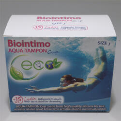 Biointimo aqua tampon cup (KEHELY) 1-es méret 1 db - delfinbuvar