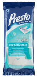 Presto clean fürdőszobai törlőkendő 72db - delfinbuvar