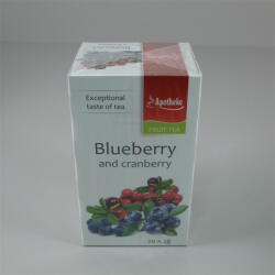 Apotheke Apotheke áfonya-tőzegáfonya tea 20x2g 40 g - delfinbuvar