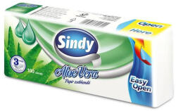 Sindy papír zsebkendő AloeVera 3rtg 100db EasyOpen - delfinbuvar