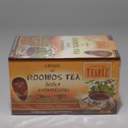 Gárdonyi Teaház Teaház rooibos tea gyömbéres citrusos ízű citromfűvel 20x1, 5 g - delfinbuvar