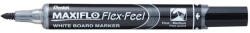 Pentel Táblamarker 1-5mm, hajlékony hegyű Pentel Maxiflo Flex Feel fekete - delfinbuvar