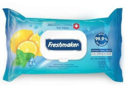Freshmaker Antibakteriális nedves törlőkendő 15lap - delfinbuvar