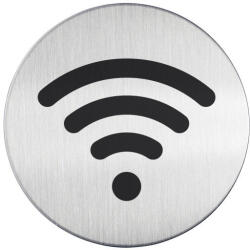 Durable Piktogram, információs tábla, átmérő 83mm, WIFI Durable ezüst