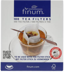 Finum üres Papír Teafilter Pálcik. 100db