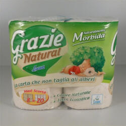 Grazie Natural toalettpapír 8 db 2 rétegű - delfinbuvar