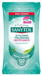 Sanytol Fertőtlenítő Törlőkendő 120 db