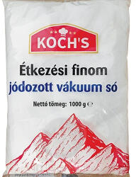  KOCH'S Étkezési finom jód. vákuum só 1kg - delfinbuvar