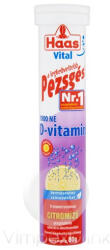 Haas pezsgőtabletta limitált D-vita 80g - delfinbuvar