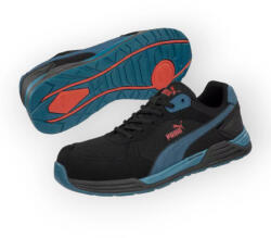 PUMA Frontside BLK/BLUE Low S1P Esd Hro Src Munkavédelmi Cipő (PUM-644660-39) - halaszruha