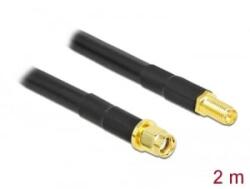 Delock RP-SMA apa/anya antennakábel 2m (90464) (90464) - aqua