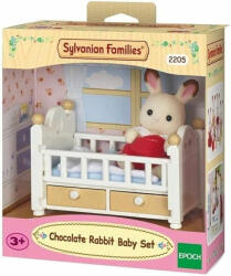 EPOCH Set de joaca Sylvanian Families - Patut Bebe Iepuras Chocolate (SF5017) Figurina