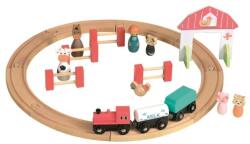 Egmont Toys Set circuit tren din lemn cu figurine Egmont Toys (Egm_511082) Trenulet