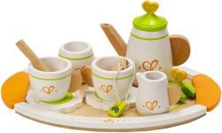 Hape Set de joaca din lemn ceai 2 persoane Hape (HapeE3124) Bucatarie copii