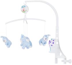 Chipolino Carusel muzical pentru patut Chipolino Blue Rabbits (MILS02120BR) - kidostore