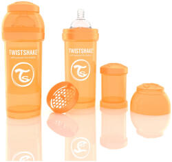 Twistshake Biberon Anti-colici 260 ml Twistshake Portocaliu (336001142)