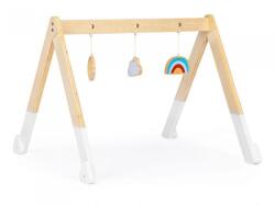 ECOTOYS Bara educativa din lemn pentru copii cu 3 jucarii, Ecotoys CA12231 (EDICA12231)