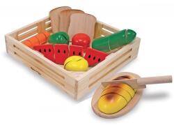 Melissa & Doug Set din lemn alimente de feliat Melissa and Doug (MD0487) Bucatarie copii