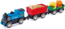 Hape Tren marfar cu doua vagoane Hape (HapeE3720) Trenulet