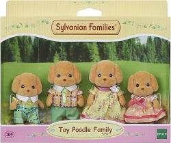 EPOCH Figurine Sylvanian Families - Familia Catelusilor Poodle (SF5259) - kidostore Figurina
