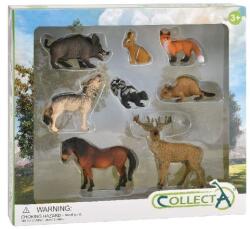 CollectA Set de 8 figurine pictate manual Animale din padure (COL84151WB) - kidostore Figurina