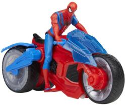 Hasbro Set figurina si vehicul Spiderman Web Blast Cycle (F6899) Figurina