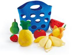 Hape Set de joaca - Cos cu fructe din material textil 8 piese (E3169A) Bucatarie copii