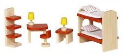 Goki Mobilier pentru casute papusi - Camera copiilor (GOKI51719) Casuta papusi
