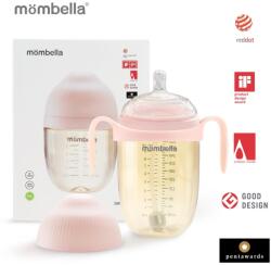 Mombella Biberon anticolici Mombella Breast-Like 300 ml, tetina 360° XL Flux Consistent, PPSU, Old Roze (8165)