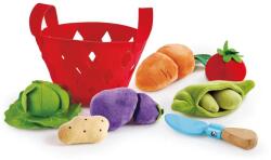 Hape Set de joaca - Cos cu legume din material textil 8 piese (E3167A) Bucatarie copii