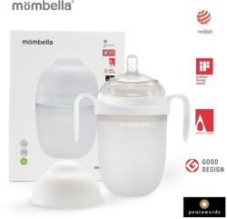 Mombella Biberon anticolici Mombella Breast-Like 300 ml, tetina 360° XL Flux Consistent, 100% Silicon, Ivory (8162)