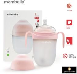 Mombella Biberon anticolici Mombella Breast-Like 300 ml, tetina 360° XL Flux Consistent, 100% Silicon, Old Roze (8163)