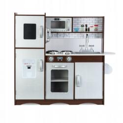 RicoKids Bucatarie retro din lemn pentru copii Ricokids - Alb (EDI7833) Bucatarie copii