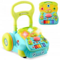 RicoKids Antemergator 2 in 1 cu diverse activitati si muzica Ricokids RK-744 - Turcoaz (EDI774401) - kidostore
