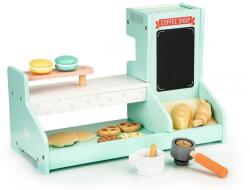 Ecotoys Set supermarket din lemn Coffee Shop Ecotoys (EDI4442)