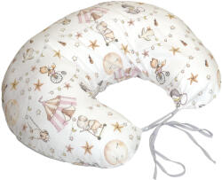 Amy Perna pentru gravide si alaptare cu husa detasabila din bumbac 100% si umplutura antialergica BabySoft Circ Roz Amy (84663)