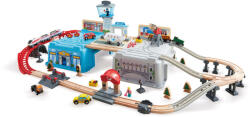 Hape Set trenulet din lemn Metropola Hape (E3773A) Trenulet