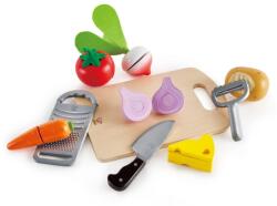 Hape Set de joaca Hape - Alimente de baza de taiat 10 piese (E3154B) Bucatarie copii