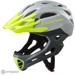 Cratoni C-Maniac sisak, szürke/lime (L/XL (58 - 61 cm))